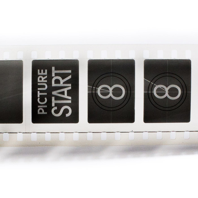 35mm Academy Head Countdown Positive Leader Clock Style (1000' roll)